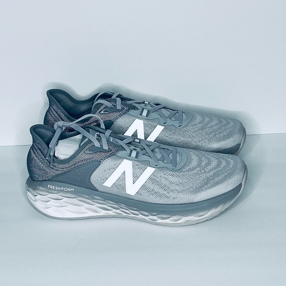 New Balance Gray Fresh Foam More V2 Running Shoe New 12 1/2 - Picture 2 of 6